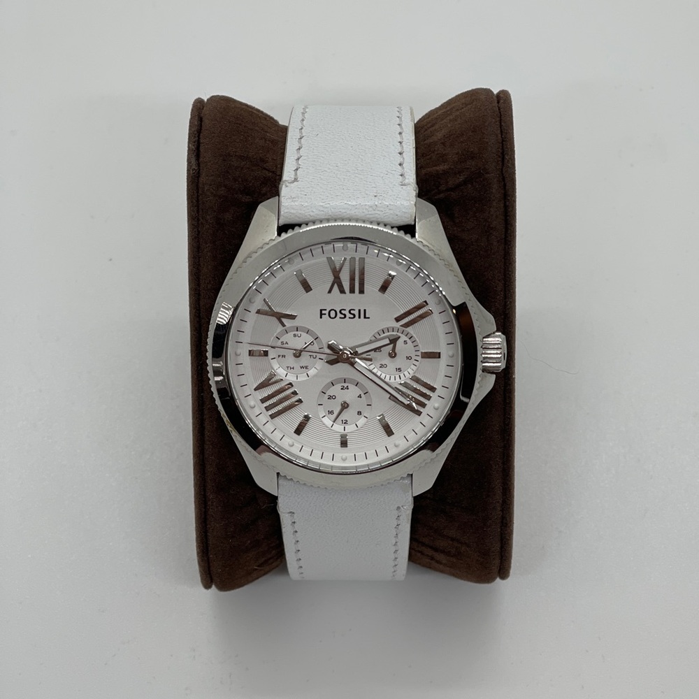 Fossil Cecile AM4484 White Leather Watch